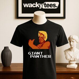 Pro Wrestling 8 Bit NES Game Fighter Giant Panther Character Wrestler Graphic Te